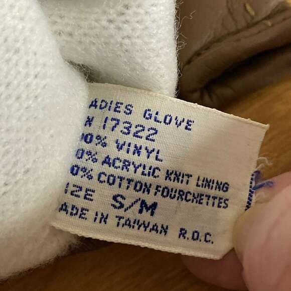 NEW Vintage Driving Gloves Womens S / M Brown Mid Century 1960s 1970s - Picture 5 of 6